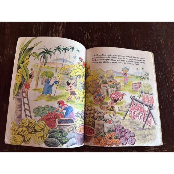 Vintage 1969 Little Golden Book "Noahs Ark" By Barbara Shook Hazen Illustrated B - Picture 9 of 15